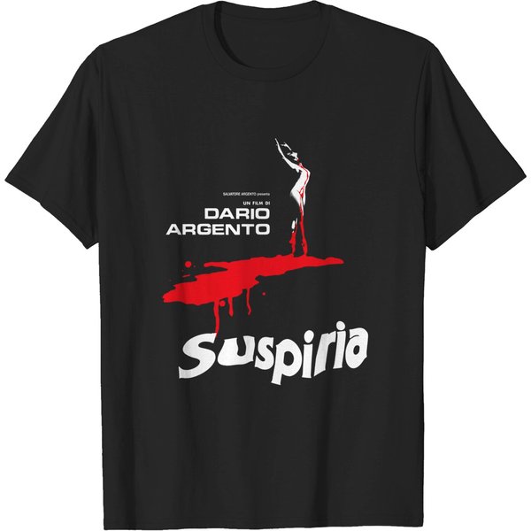 Dario Argento Suspiria 1977 Film Poster - Limited Edition Classic Black Tribute T-Shirt-image