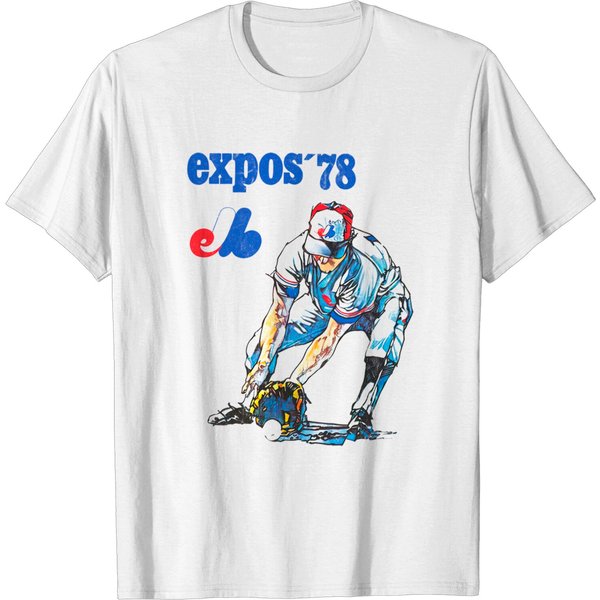 1978 Montreal Expos ---- Vintage Faded Baseball Design - Baseball Lover - T-Shirt-image