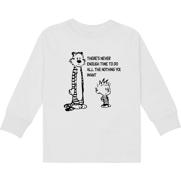 Calvin Hobbes Classic Kids Long Sleeve T-Shirts-image