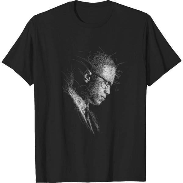 Malcolm X'S Legacy Continues Scribble Art - Malcolm X - T-Shirt-image