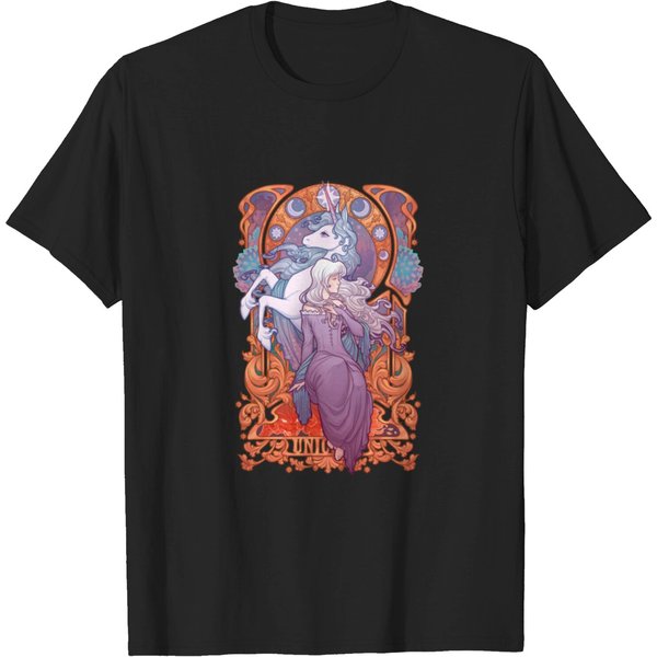Lady Amalthea The Last Unicorn Fitted T Shirt T-Shirt-image