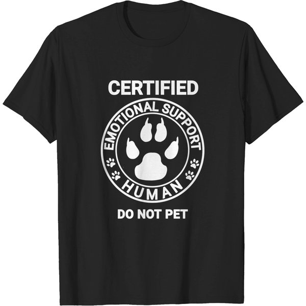 Emotional Support Human Do Not Pet - T-Shirt-image