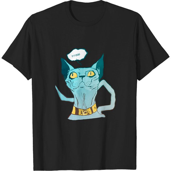 Lying Cat From Saga - Lying...Heh - Saga - T-Shirt-image