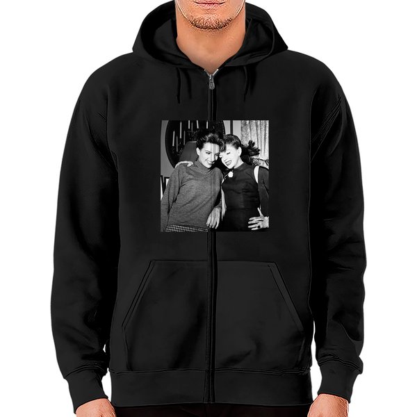 Liza Minnelli And Judy Garland Classic Zip Hoodies-image