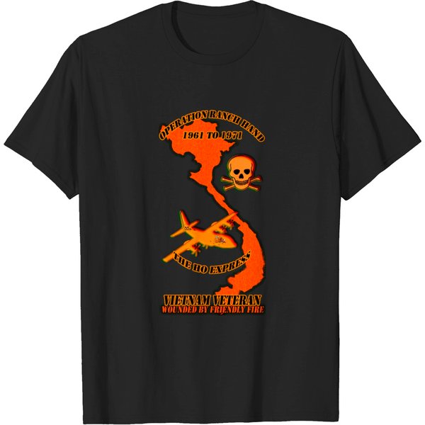 Agent Orange Vietnam Veteran Wounded By Friendly F T-Shirt-image