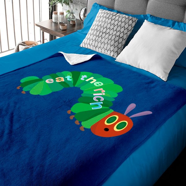 Eat The Rich Hungry Caterpillar Classic Baby Blankets