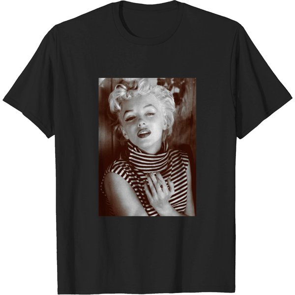 Marilyn Monroe Black And White Portrait - Marilyn Monroe - T-Shirt-image