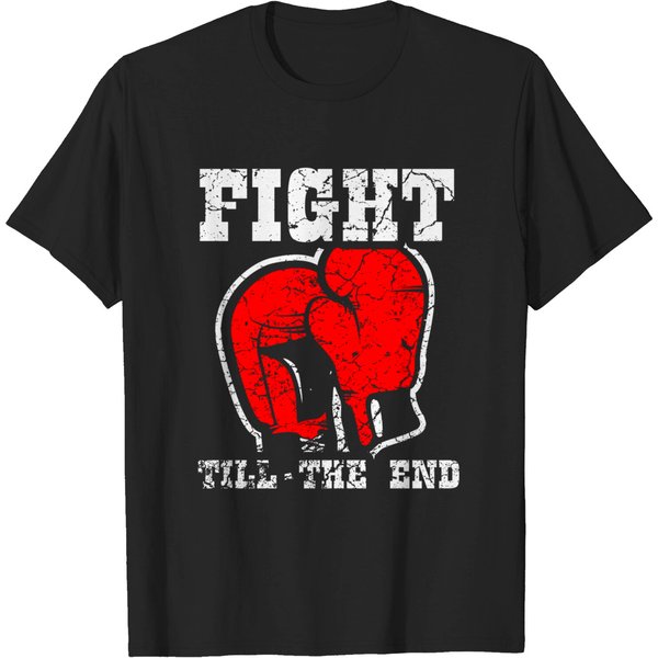 Fight Till The End - Boxing - T-Shirt-image