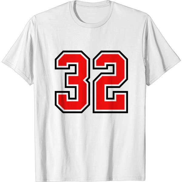 32 Sports Jersey Football Number T-Shirt-image