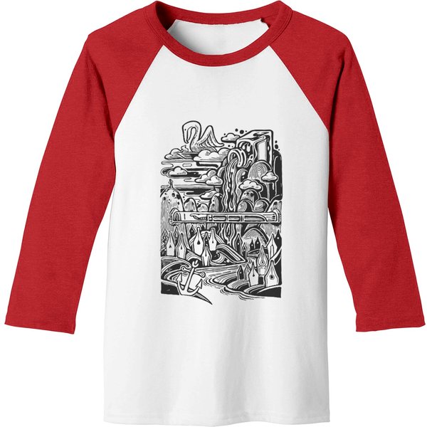 Fantasy World Of Fountain Pens Nibs & Inks - Fountain Pen Sketch - Baseball Tees