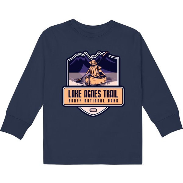 Lake Agnes Trail - Banff National Park, Canada Kids Long Sleeve T-Shirts-image
