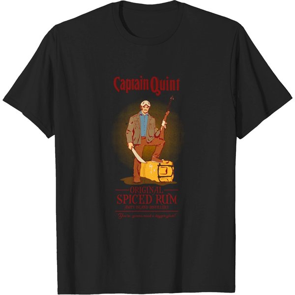 Captain Quint Spiced Rum - Jaws Movie - T-Shirt-image