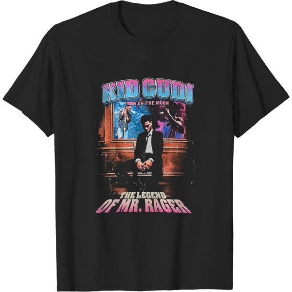 Kid Cudi Marino Morwood Man On The Moon Mr. Rager Rap Tee-image