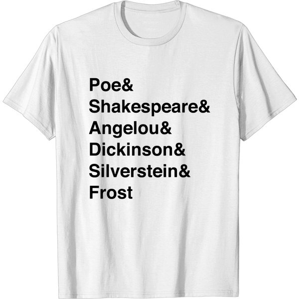Poets - Black Letters T-Shirt-image