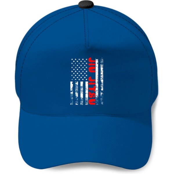 Brazilian Jiu Jitsu American Flag Us Sports Baseball Caps-image