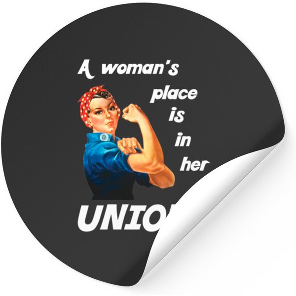 Pro Union Strong - Union Proud Rosie The Riveter C Stickers-image