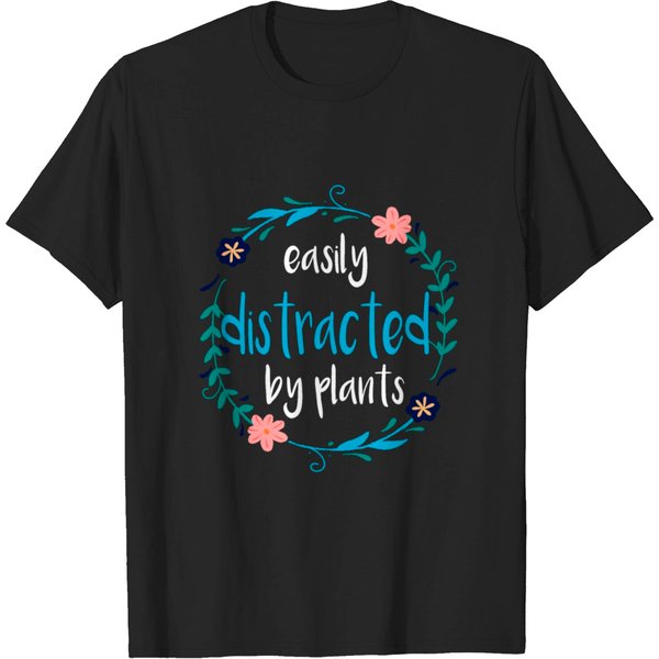 Easily Distracted By Plants T-Shirt-image