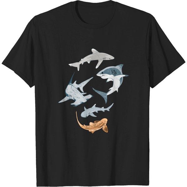 Types Of Sharks Collection T-Shirt-image