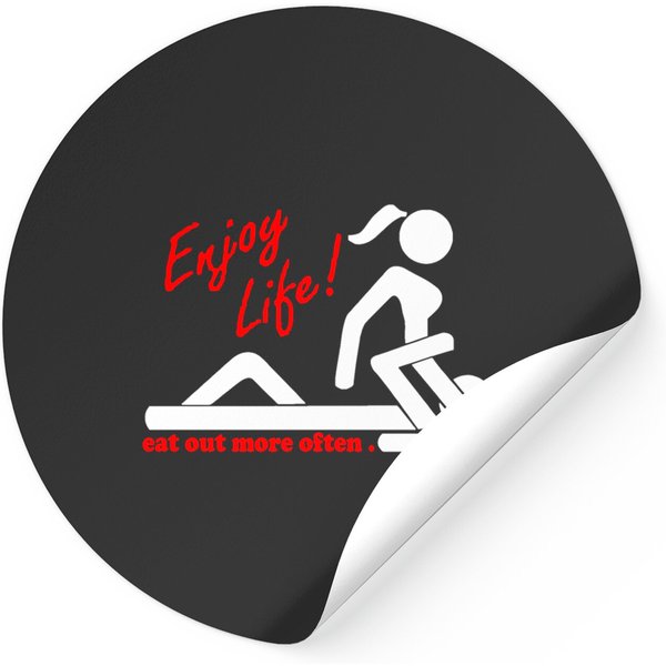 Enjoy Life Eat Out More Often Stickers-image