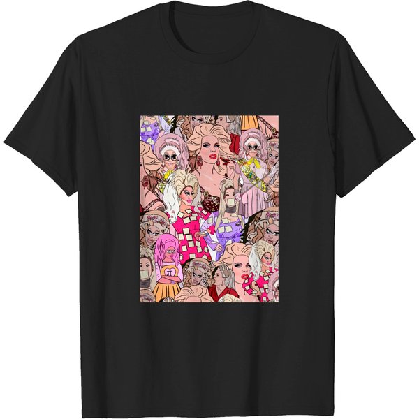 Katya And Trixie Pattern - Trixie And Katya - T-Shirt-image