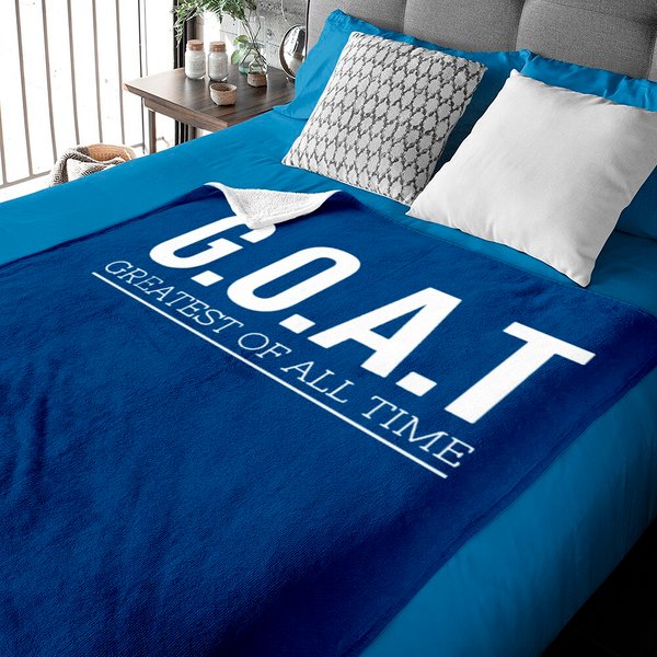Goat Greatest Of All Time Baby Blankets