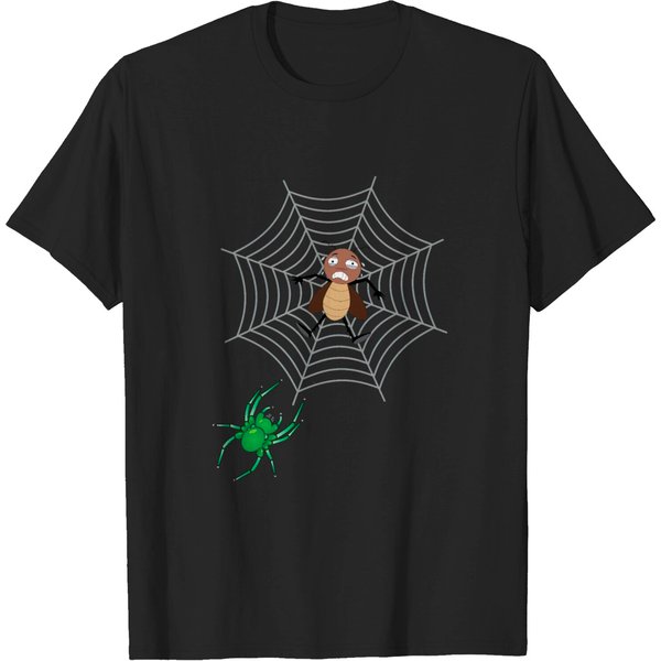 Spider Cobweb Fly Tarantula Catching Insect T-Shirt-image