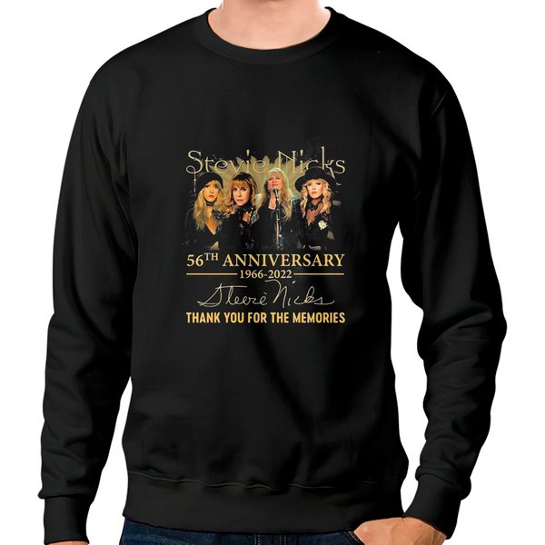 Stevie Nicks 56Th Anniversary Signature Sweatshirts, Stevie Nicks Fan Lover Gift Unisex Sweatshirt Sweatshirt-image