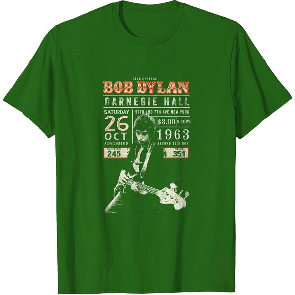 Bob Dylan Unisex Eco-Tee: Carnegie Hall '63-image
