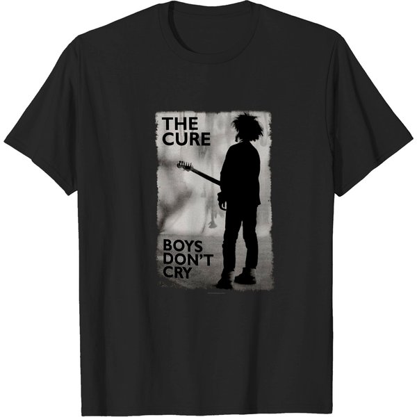 The Cure Boys Don't Cry Bw Robert Smith Rock Tee T-Shirt-image