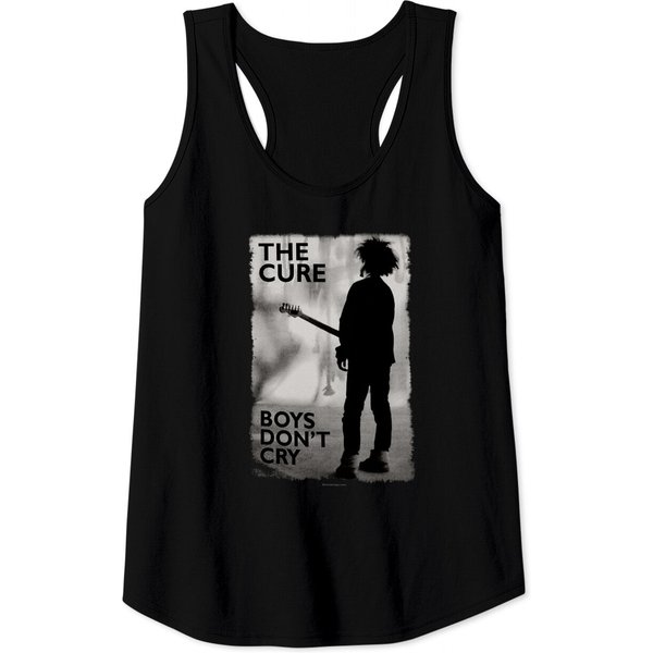 The Cure Boys Don't Cry Bw Robert Smith Rock Tee Tank Tops-image