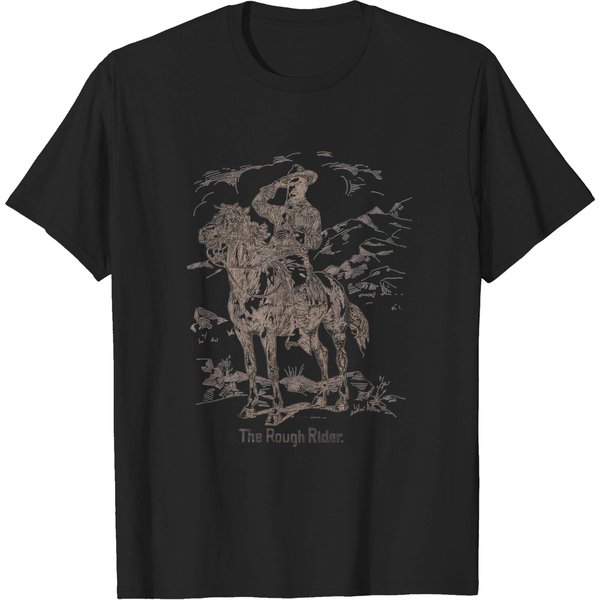 Teddy Roosevelt - The Rough Rider - Theodore Roosevelt - T-Shirt-image