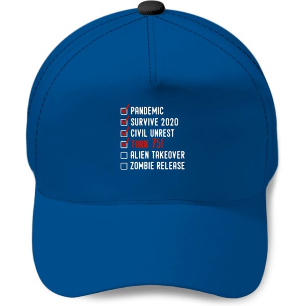 Funny 75Th Birthday Gift For 75 Years Old Baseball Caps-image