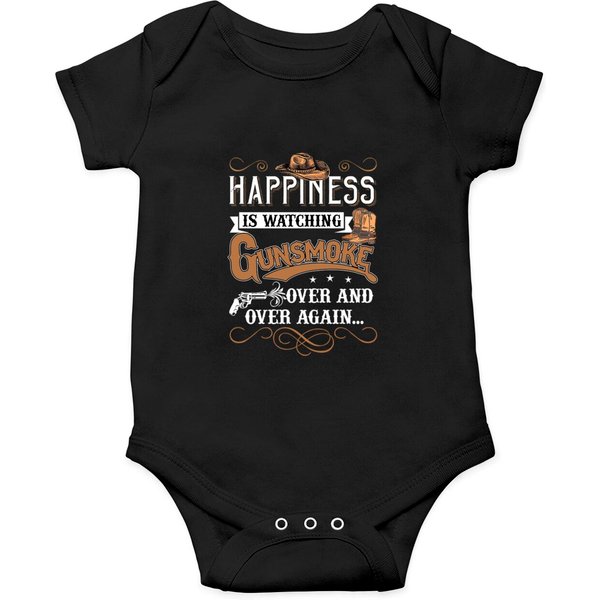 Happiness Is Watching Gunsmoke Over And Over Again Onesies-image