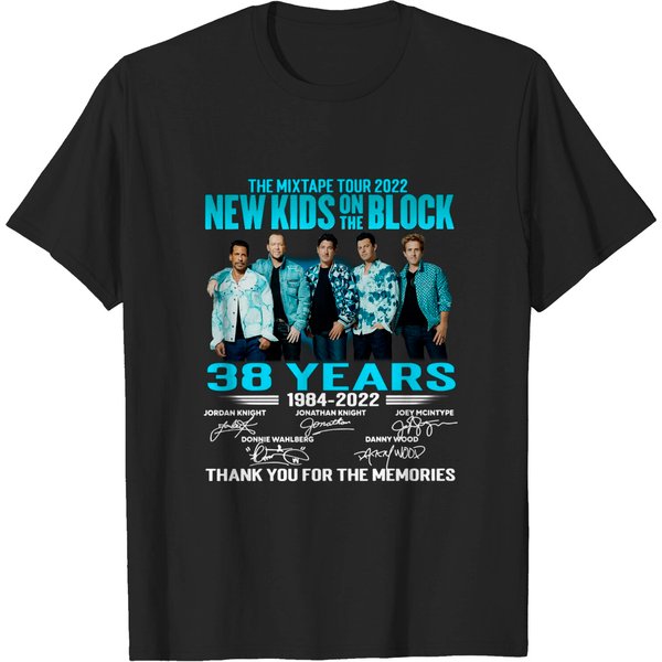 Nkotb Signture The Memories The Mixtape Tour 2022 T-Shirt-image