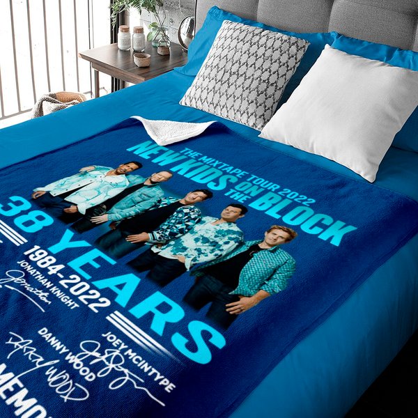 Nkotb Signture The Memories The Mixtape Tour 2022 Baby Blankets-image