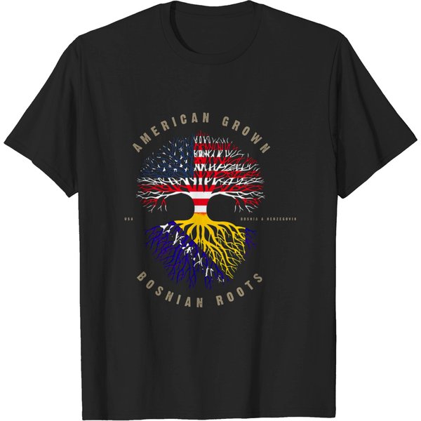 American Grown Bosnian Roots Bosnia & Herzegovina T-Shirt-image