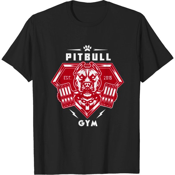 Pitbull Gym Training Bodybuilding Motivation Mma W T-Shirt-image