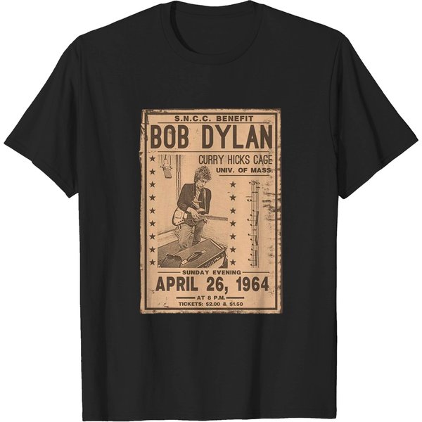 Bob Dylan Gig Flyer 1964 Rock Tee T-Shirt-image