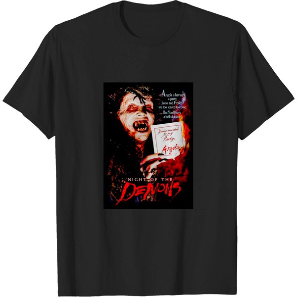 Vintage 80S Night Of The Demons Movie T-Shirt-image