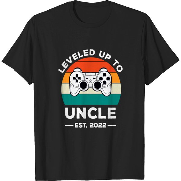 Leveled Up To Uncle Est 2022 T-Shirt-image
