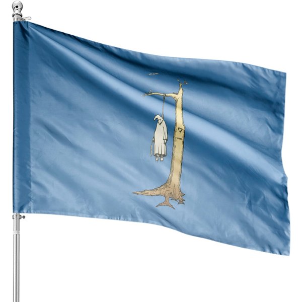 Jim Thiebaud Hanging Klansman House Flag House Flags-image