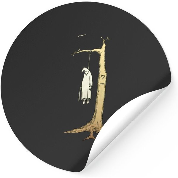 Jim Thiebaud Hanging Klansman Sticker Stickers-image