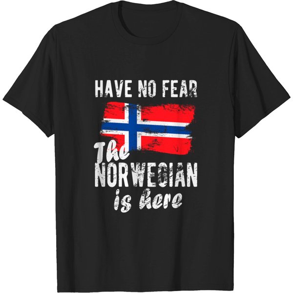 Norwegian Heritage Norway Roots Norwegian Flag T-Shirt-image