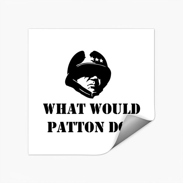 General Patton What Would Patton Do Wwpd Stickers-image
