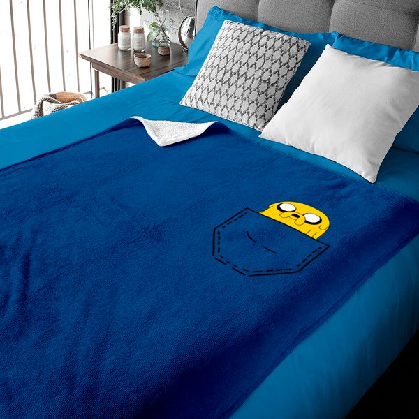 Jake In The Pocket - Adventure Time - Baby Blankets