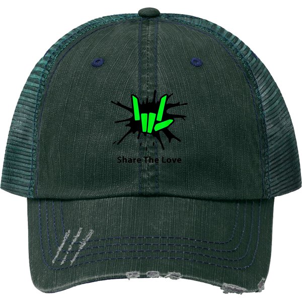 Share The Love Logo Print Trucker Hat Share Love For Kids And Young-image