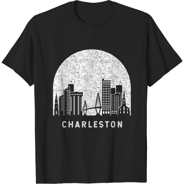 Charleston South Carolina Skyline - Charleston - T-Shirt-image