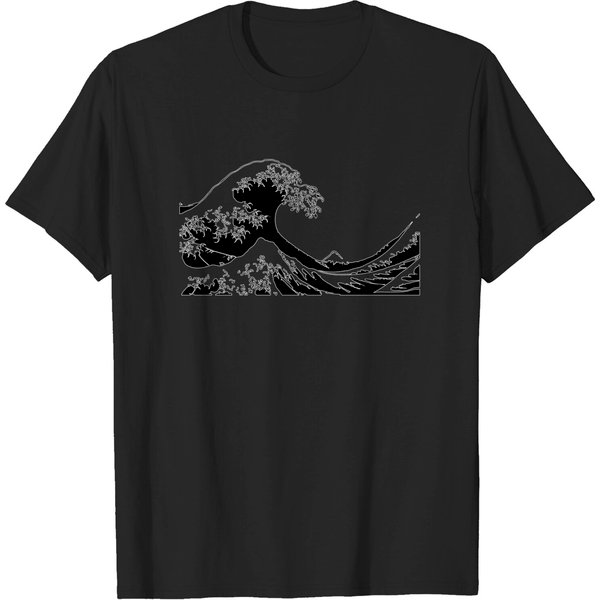 The Great Wave Hokusai - Hokusai - T-Shirt-image