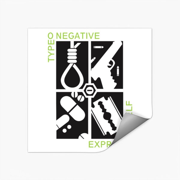 Negative Type O Stickers-image