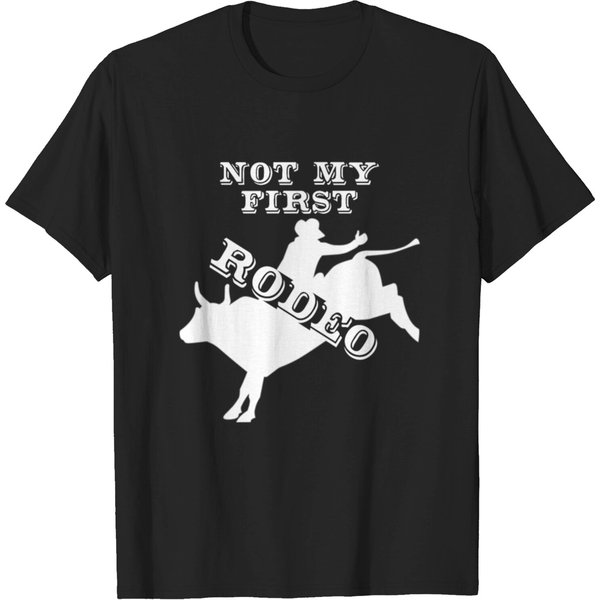 Rodeo Cowboy Ranch Western Lasso Texas Bull Sports T-Shirt-image